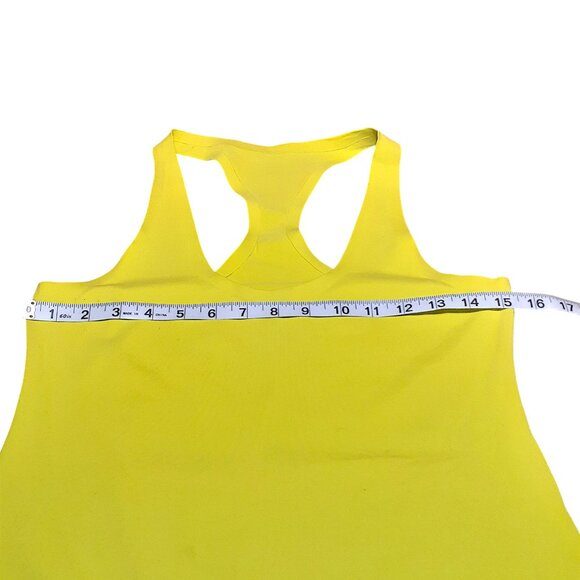 Lululemon Cool Racerback Split Pea Yellow Special Edition Bonded Tank Top - Picture 5 of 8